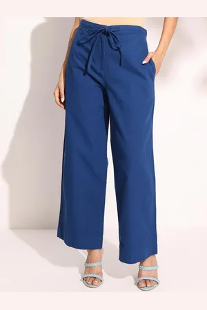Fabindia Women Mid-Rise Parallel Trousers