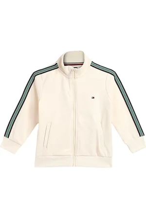 Tommy Hilfiger Boys Striped Mock Collar Bomber Jacket