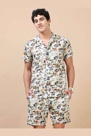 Bushirt Printed Shirt and Shorts