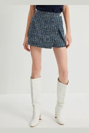 Koton Women Striped Mini Skorts