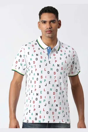 Pepe Jeans Typography Printed Polo Collar Pure Cotton T-shirt