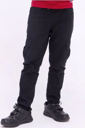 Bombay High Boys Comfort Solid Cargos Trousers