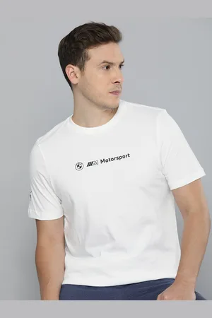 PUMA BMW M Brand Logo Printed Pure Cotton T-shirt