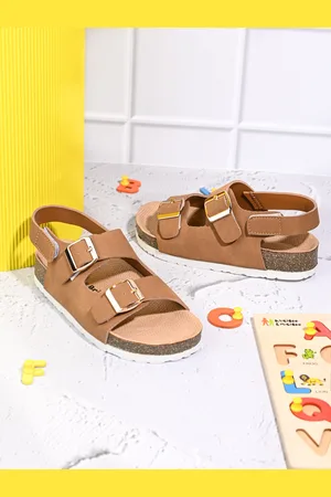 BRISKERS Unisex Kids Comfort Velcro Sandals