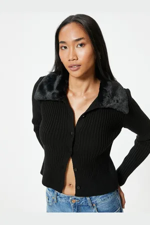 Koton Women Ribbed Cardigan