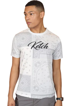 Ketch Men Graphic Printed Slim Fit T-shirt