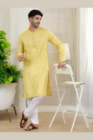 TATTVA Ethnic Motifs Mandarin Collar Kurta