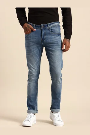 Being Human Men Straight Fit Heavy Fade Stretchable Jeans