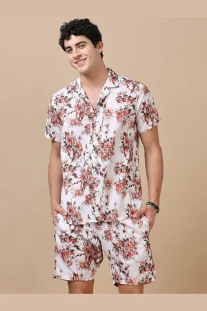 Bushirt Printed Shirt With Shorts Co-Ords Set