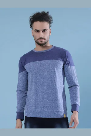 Campus Colourblocked Long Sleeves Cotton T-shirt