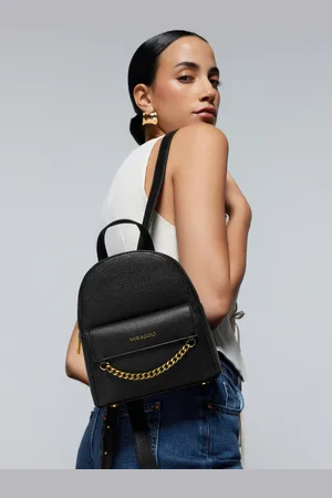 MIRAGGIO Women Solid Embellished Backpack