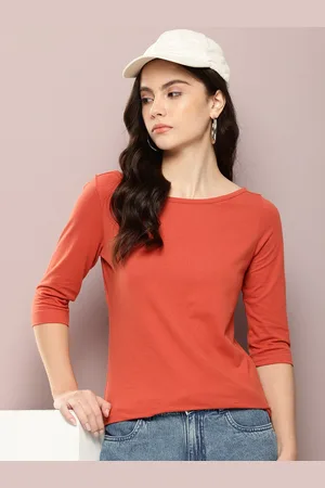Kook N Keech Solid Boat Neck Cotton Top