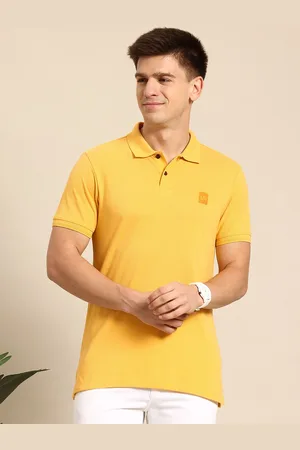 Mast & Harbour Men Polo Collar T-shirt With Embroidered Detail