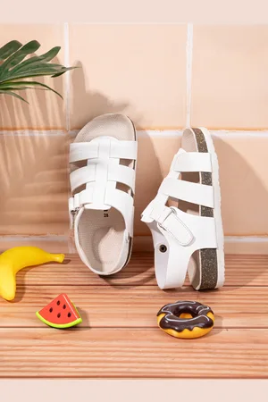 BRISKERS Kids Open Toe Velcro Sandals