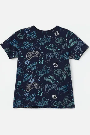 Lifestyle Boys Round Neck Conversational Printed Cotton T-shirt