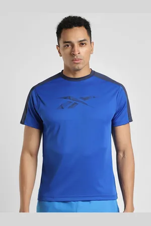 Reebok Men Solid Round Neck T Shirt