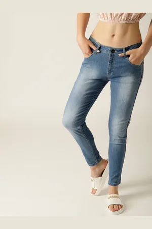 Benetton Women Blue Slim Fit Mid-Rise Clean Look Stretchable Jeans