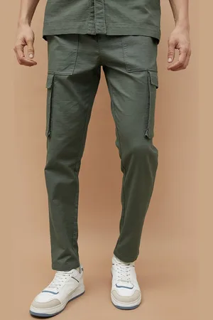Lifestyle Solid Men Cargos Trousers