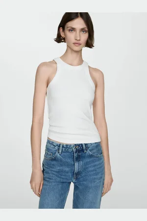 MANGO Ribbed Top