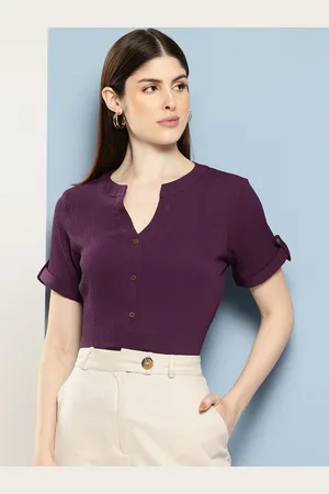 Chemistry Women Solid Standard Fit Casual Shirt