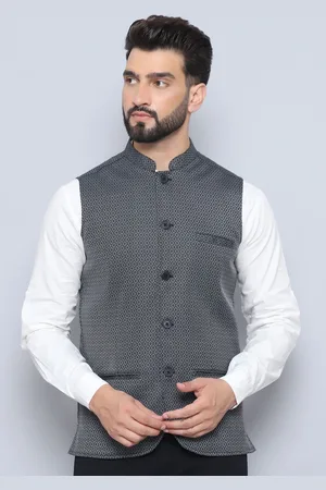 Even Printed Woven Nehru Jacket