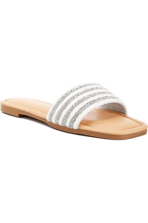 London Rag Women Embellished Open Toe Flats