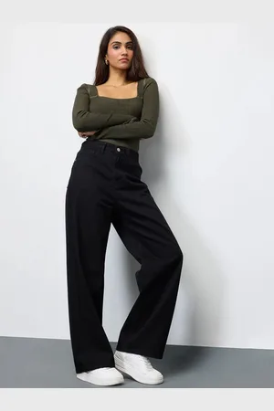 BAESD Women Bootcut Mid-Rise Cotton Stretchable Jeans