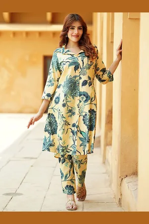 Kalini Printed Pure Cotton Tunic With Trouser