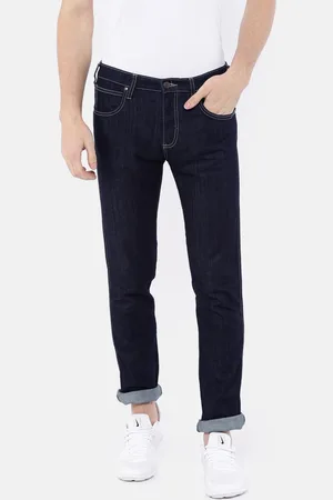 Wrangler Men Navy Regular Fit Mid-Rise Clean Look Stretchable Jeans