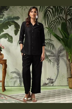 Bani Women Embroidered Shirt With Trousers Co-Ords