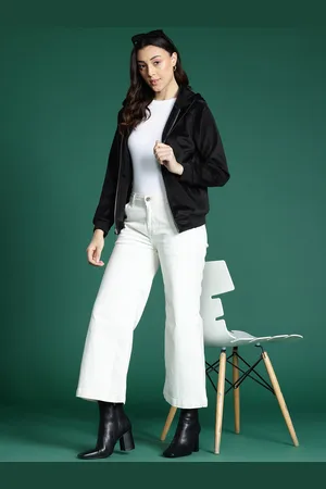 DressBerry Corduroy Hooded Bomber Jacket