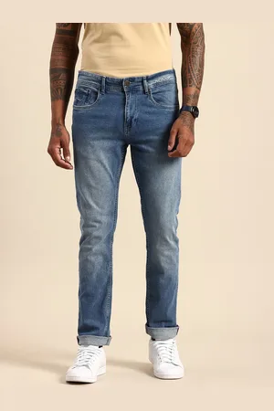 Being Human Men Straight Fit Heavy Fade Stretchable Jeans