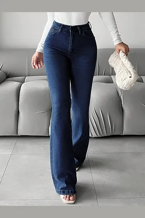 BAESD Women Bootcut Mid-Rise Stretchable Jeans