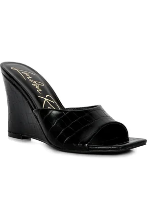 London Rag Women Suede Wedge Heels Sandals