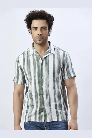VALEN CLUB Men Relaxed Multi Stripes Opaque Striped Casual Shirt
