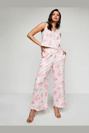 AND Floral Printed Top With Trousers Set