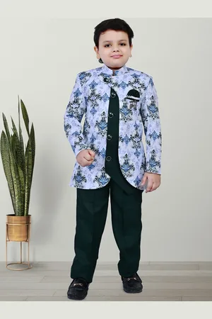 BAESD Boys Printed Sherwani Set