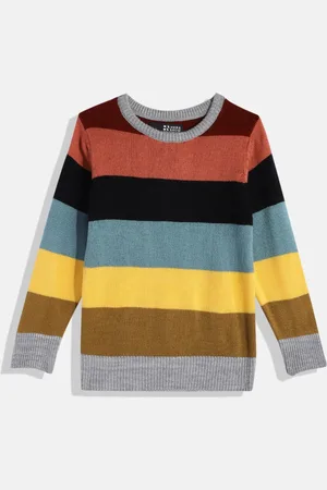 HERE&NOW Boys Colourblocked Pullover Sweater