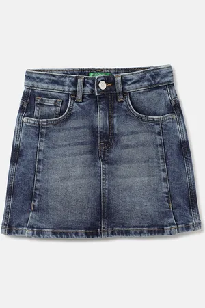 Benetton Infants Girls A-Line Mini Skirts