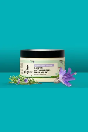 Pilgrim Spanish Rosemary Anti-Hairfall Hair Mask With Biotin - 200g