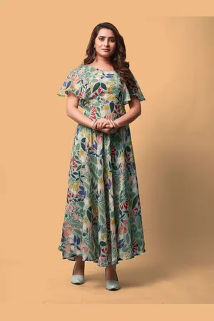 Kalini Women Floral Printed Fit & Flare Maxi Dress