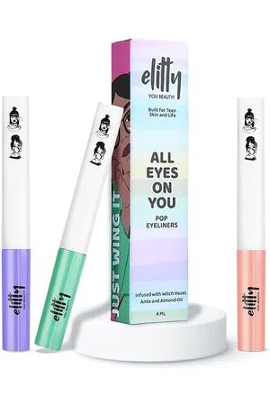 elitty Teen Girls Set of 3 Eye Gotta Feeling Pastel Smudge Proof Matte Pop Eyeliner
