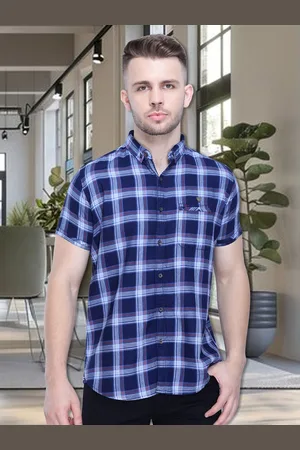 Kuons Avenue Men Cotton Smart Checked Casual Shirt