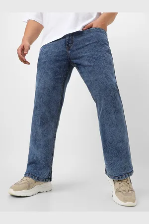 URBANO Men Bootcut Heavy Fade Clean Look Stretchable Jeans