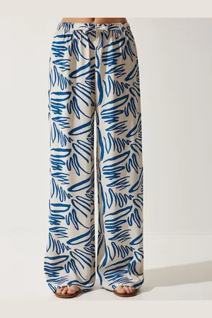 Happiness istanbul Women Printed Mid-Rise Trousers