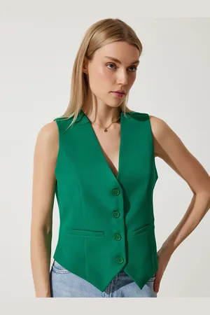 Happiness istanbul V Neck Slim-Fit Waistcoat