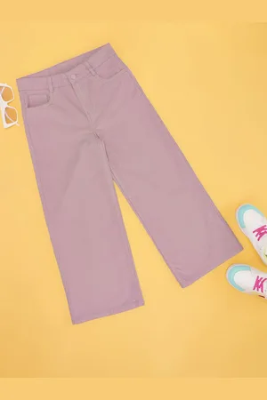 Pantaloons Girls Cotton High-Rise Trousers
