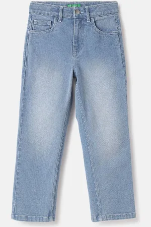 Benetton Girls Straight Fit Light Fade Jeans