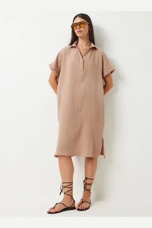 Happiness istanbul Women Short Sleeves T-shirt Dress