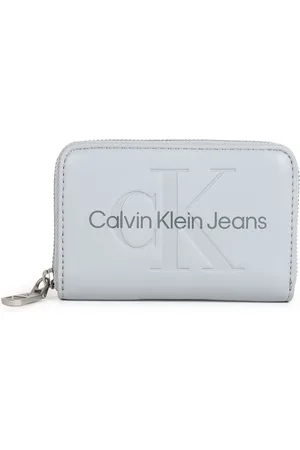 Calvin Klein Women Zip Detail PU Zip Around Wallet